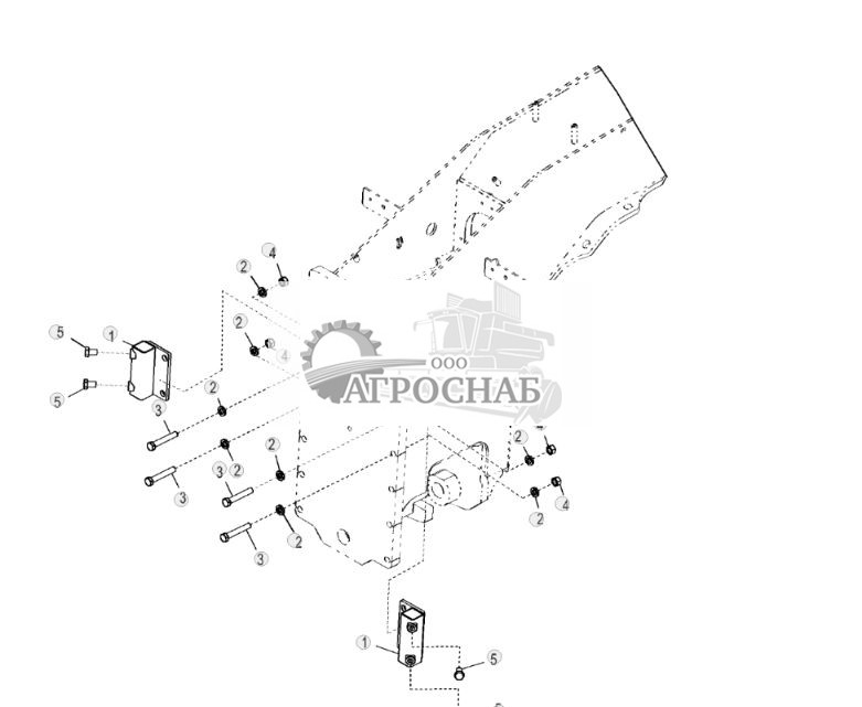 Крепление переднего толкающего блока, Topcon - ST834515 693.jpg